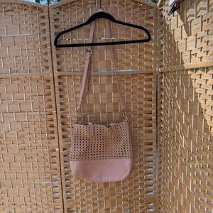 Anthropologie Beige Handbag with Mini (Makeup) Bag inside too!‎